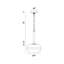 Luminaire suspendu en laiton antique Nottingham