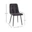Chaises d'appoint carrées en velours côtelé avec pieds en métal noir-1065863837-1045618470