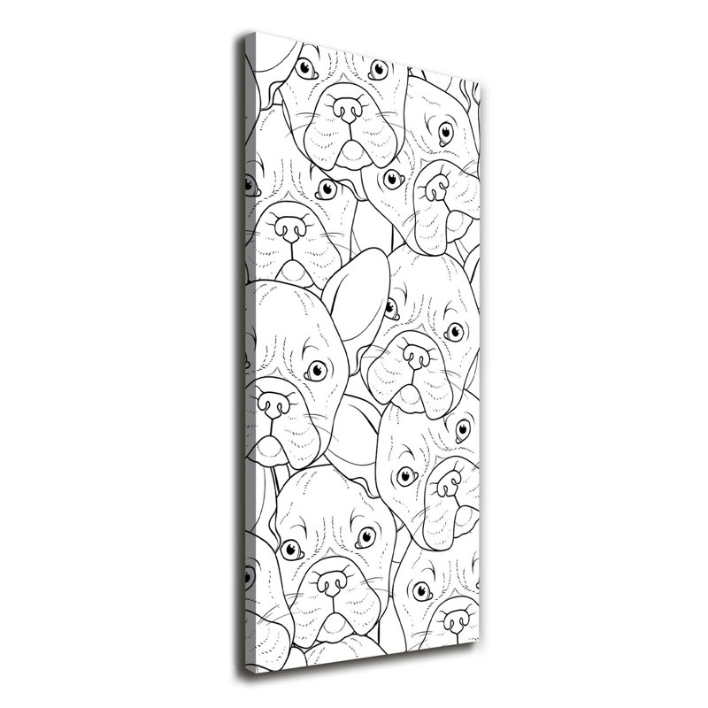 French Bulldogs - Wrapped Canvas Print