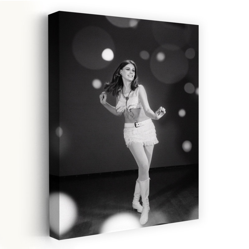 «1960S Woman Dancing In White», 18" H x 12" W