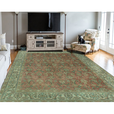 Kedzior One-of-a-Kind 9'6" X 12'8" 1980s Wool Area Rug in Ivory