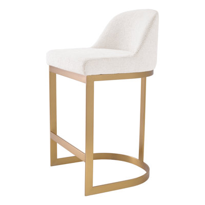 Condos Upholstered Stool with Metal Frame