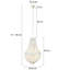 Posada 3 - Light White Unique/Statement Pendant