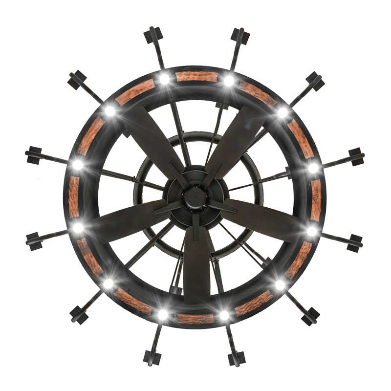 62" Wide Costello 18 Light Two Tier Chandel-Air, 75" H x 72" W x 72" D