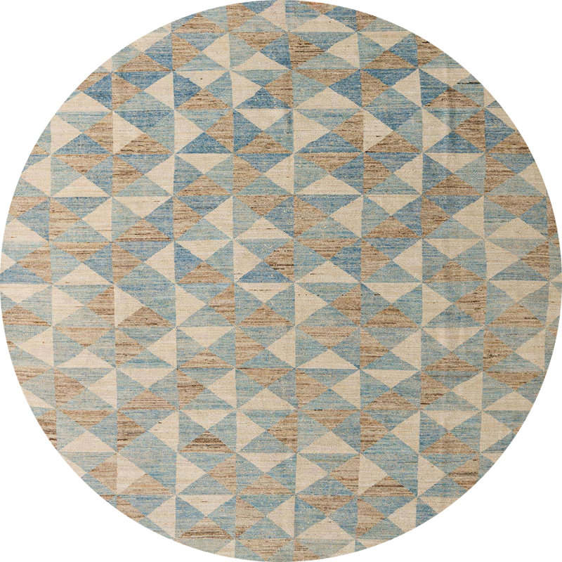Abstract Indoor Rug, Round 5'