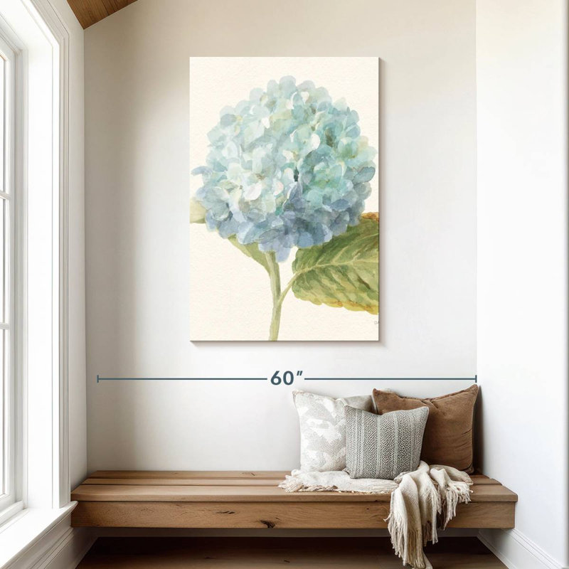 Harnek Floursack Florals Blue Hydrangea, 45" H x 30" W
