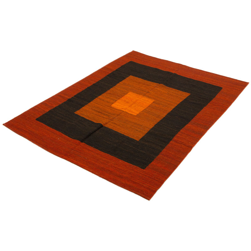 Boho brun Kilim 6 pi 4 po x 8 pi 0 po