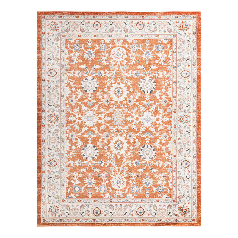 Kyte Floral Indoor Rug, Rectangle 9' x 12'