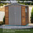 4*6FT Iron-Wood Combination Tool Shed – A Perfect Blend Of Nature And Functionality