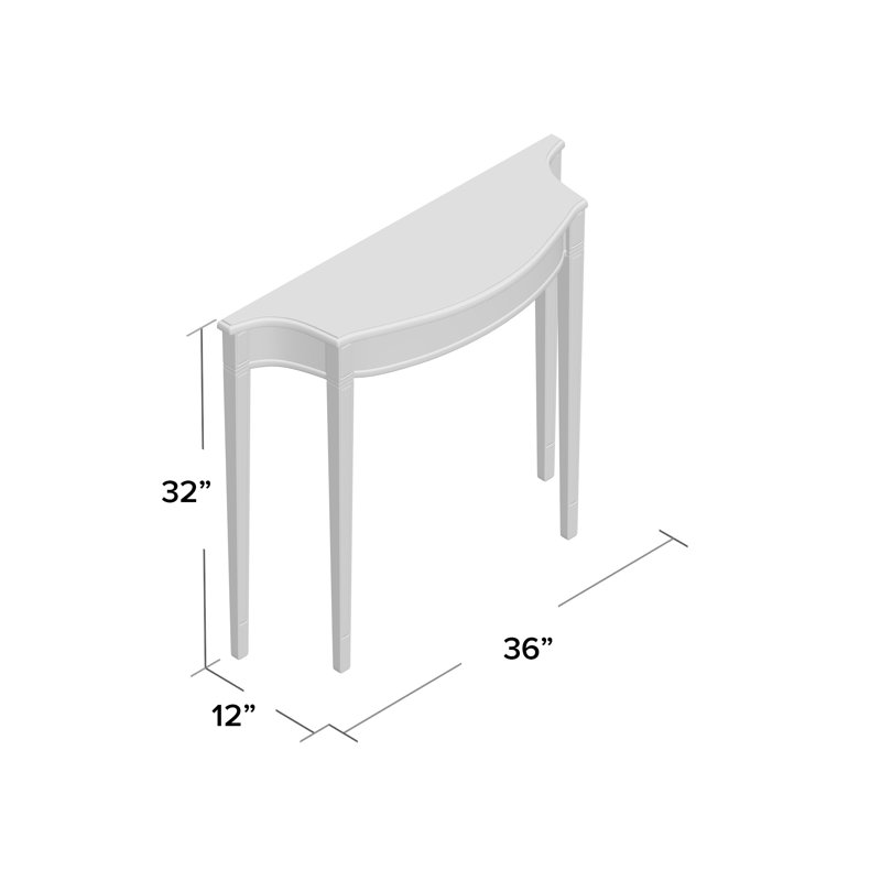 Joanne 36'' Console Table, Black Licorice