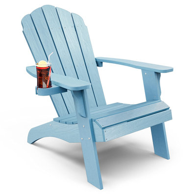 Chaise de patio blanche surdimensionnée Adirondack - capacité de 400 lb