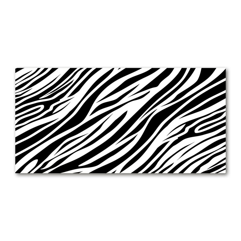 Zebra Background 1 Piece Wrapped Canvas Wall Art, 50cm H x 100cm W