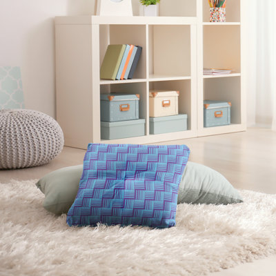 Coussin de sol classique à rayures Baskettressées