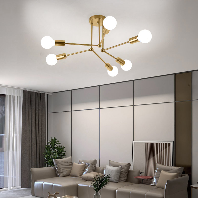 Arkins 6-Light Sputnik Semi Flush Mount