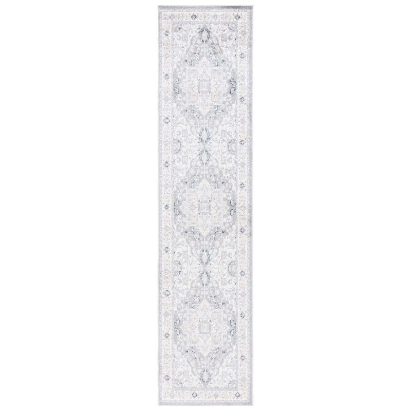 Lowrey Gray/Ivory Rug, Runner 2'2" x 9'