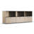 Modular Metal Office Storage Cabinet Drawer Sideboard File Cabinet Dining Cabinet  2-Tier Storage-1771668934