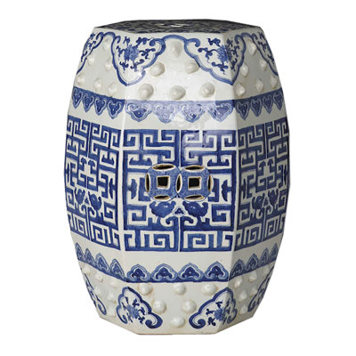 Tiago Porcelain Accent Stool
