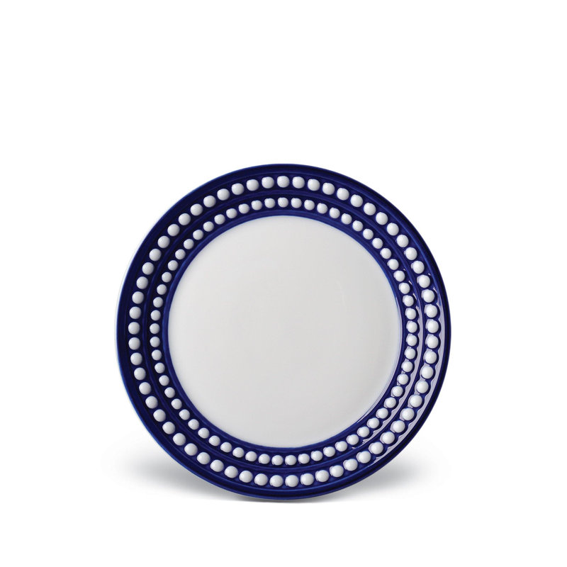 Perlée Bread + Butter Plate, Bleu
