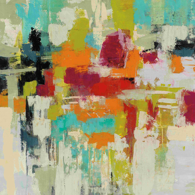 " Summer Silk Road " Painting Print, 12" H x 12" W