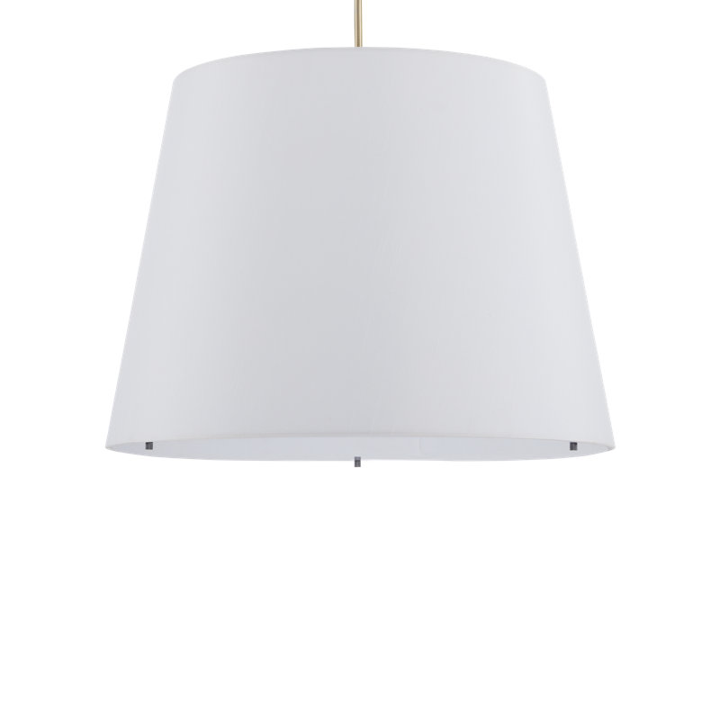 Grande lampe sur pied 87 po Cloister, Laiton antique / blanc