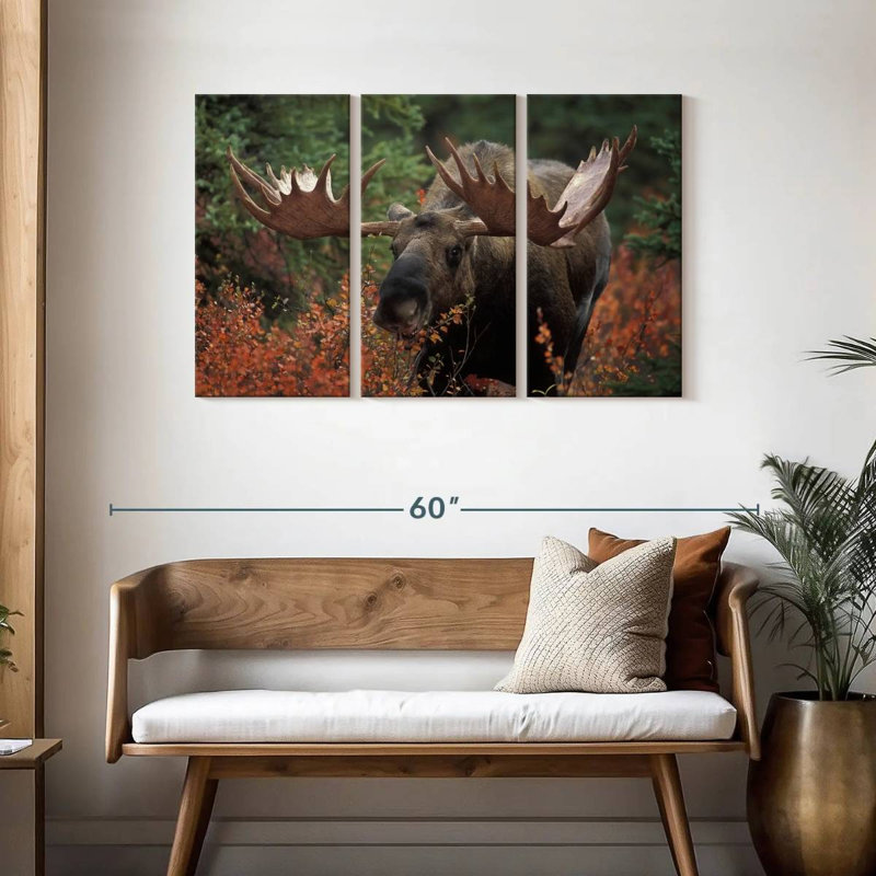 Moose Forest Meal, 28" H x 45" W