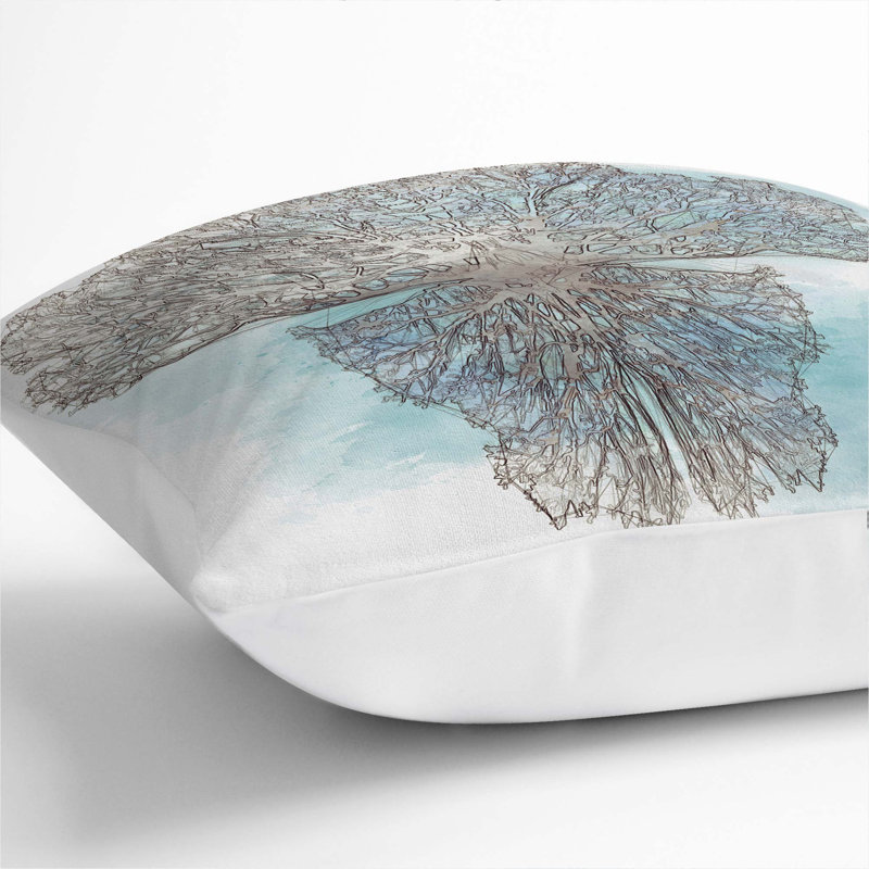 Square Throw Cushion, White, 40cm H x 40cm W x 15cm D