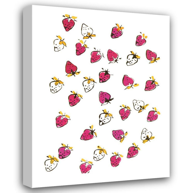 Fraises (estampées), c. 1959, H 24 po x l 18 po