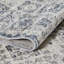Tapis oriental bleu / crème en polypropylène tissé à la machine Araly-1940593038