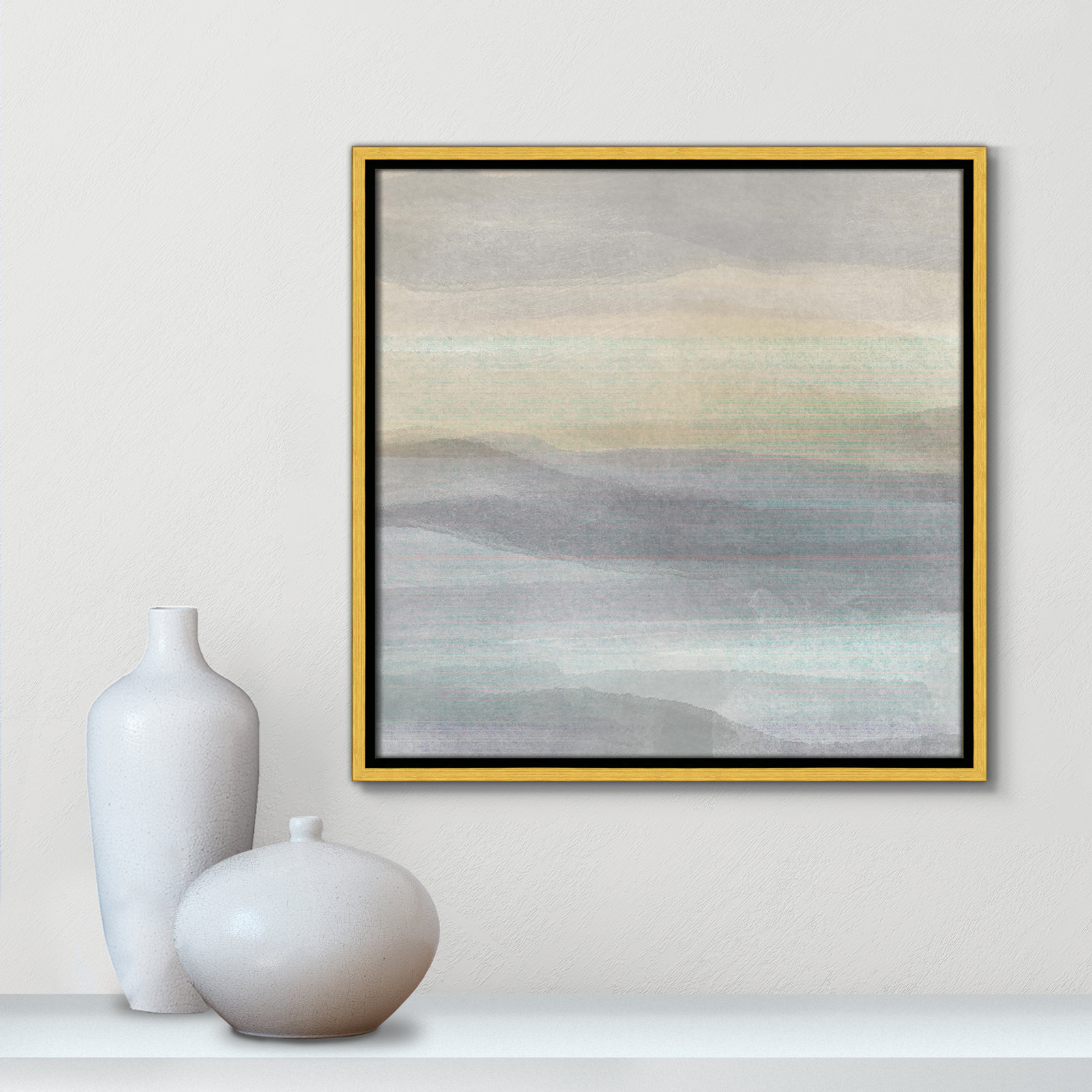 Finnian "Concept of Life" Print, 17.5" W x 17.5" H, Gold
