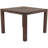 Square Teak Solid Wood Outdoor Dining Table Umbrella Hole , 39.37 " W 39.37 " D