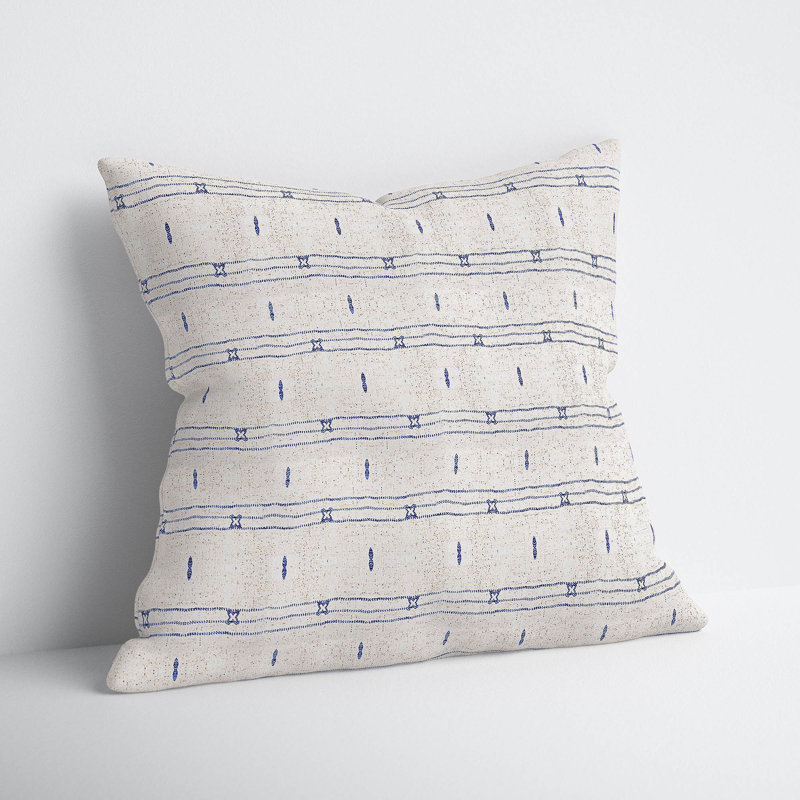 Leena Striped Outdoor Reversible Throw Pillow, 20" x 20" 