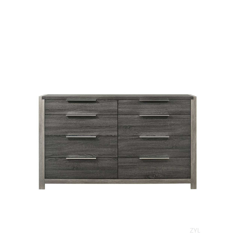 Commode à finition bois gris