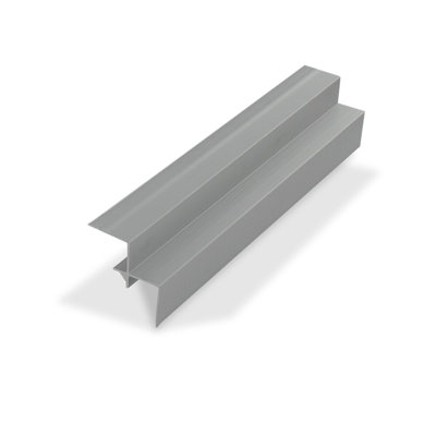Caniveau de coin intérieur en aluminium anodisé transparent de 90 degrés Outpoint 1/2 pi, 12 pi, coupé à (4) pièces de 36 po