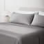 Draps 100% coton pour grand lit, literie de luxe à densité de tissage 300 fils, extra doux, draps rafraîchissants, poche profonde jusqu'à 15 po, draps doubles en satin à broderie 4 pièces (grand, blanc)-1872392631-1872392633