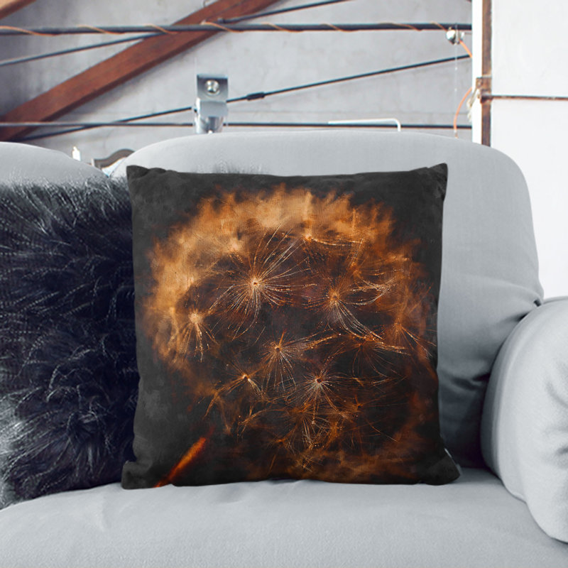 Floral Square Throw Cushion, 55cm H x 55cm W x 20cm D