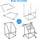 Yescom Free Standing Pool Towel Rack