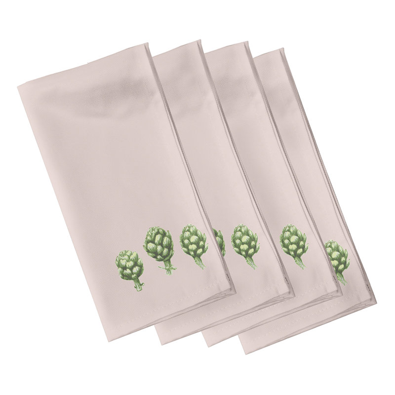 Ensemble de serviettes 4 pièces Jayapura Artichaut, Rose pâle