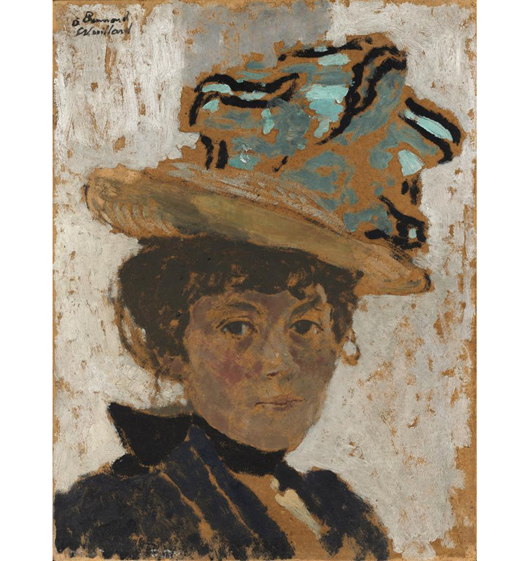 "Madame Bonnard" par Édouard Vuillard - Toile tendue avec châssis, H 18 po x l 14 po