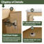 Meuble-lavabo simple 36 po avec comptoir en céramique 36 po-2073063355
