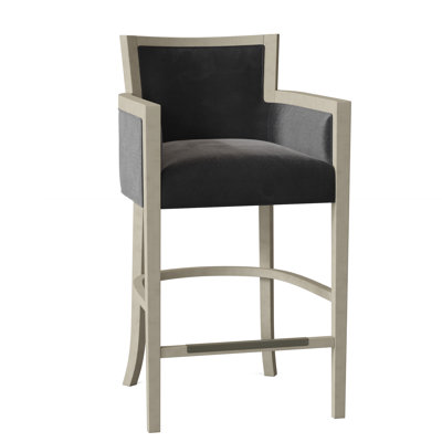 Albany Upholstered Stool with Solid Wood Frame