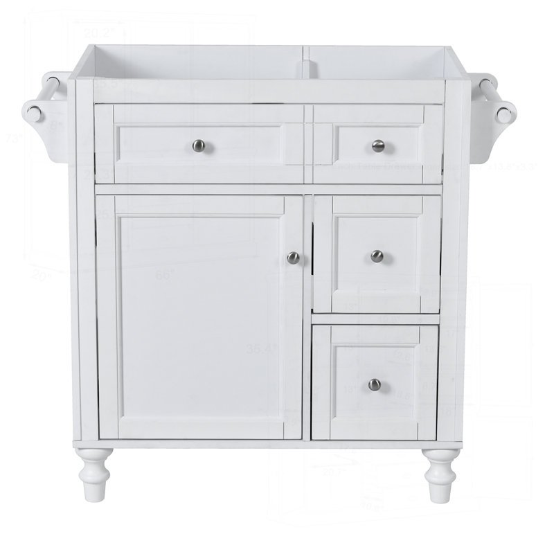 Meuble-lavabo moderne avec plusieurs tiroirs et fonctions de rangement avancées, Blanc