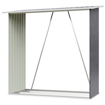 163cm W x 83cm D Metal Log Store