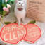 Fruit Series Peach Cat Litter Mat, Waterproof, Soft on Kitty Paws, 24'' X 16''