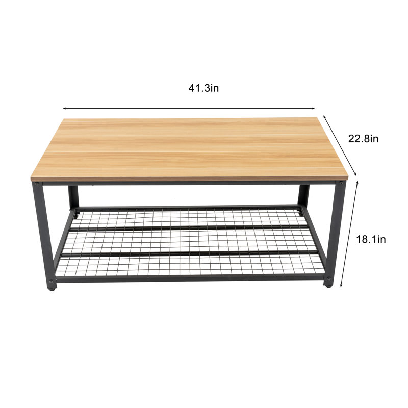 Table basse à 4 pieds avec rangement