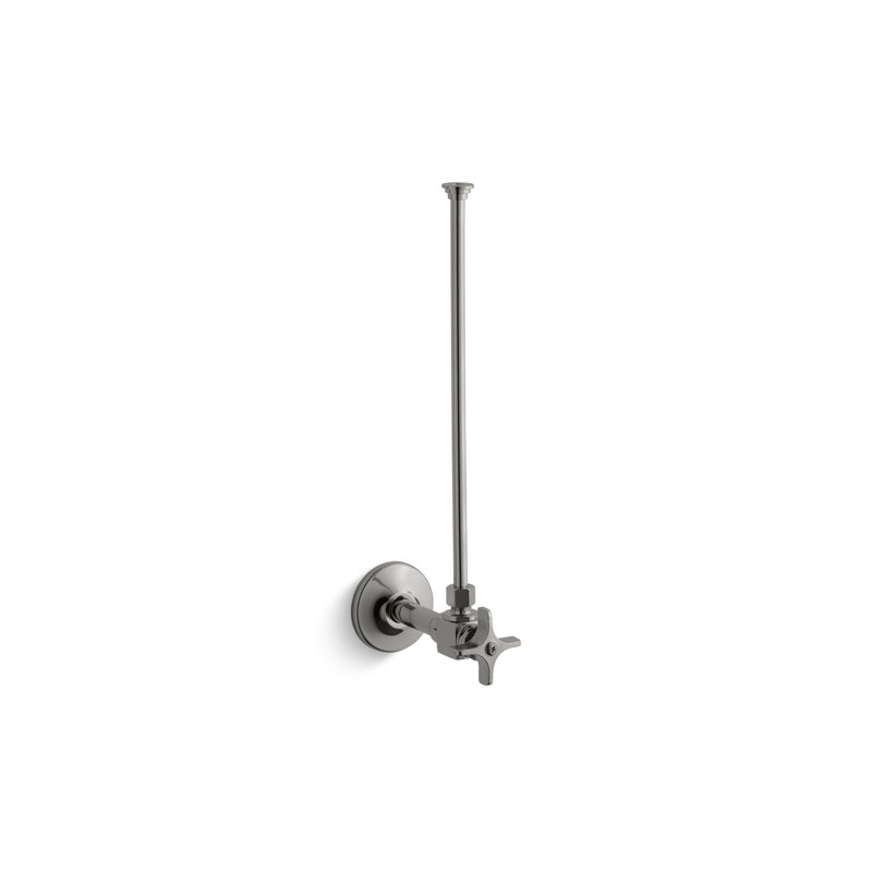 Npt Angle Supply with Stop and Annealed Vertical Tube, Vibrant Titanium