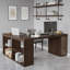 Bureau de direction en L en bois massif avec tiroirs-1091913892-1091913889