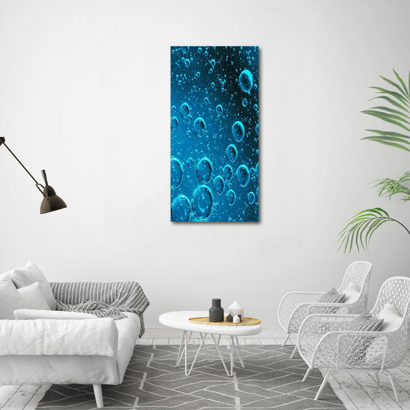 Bubbles Under Water - Wrapped Canvas Print