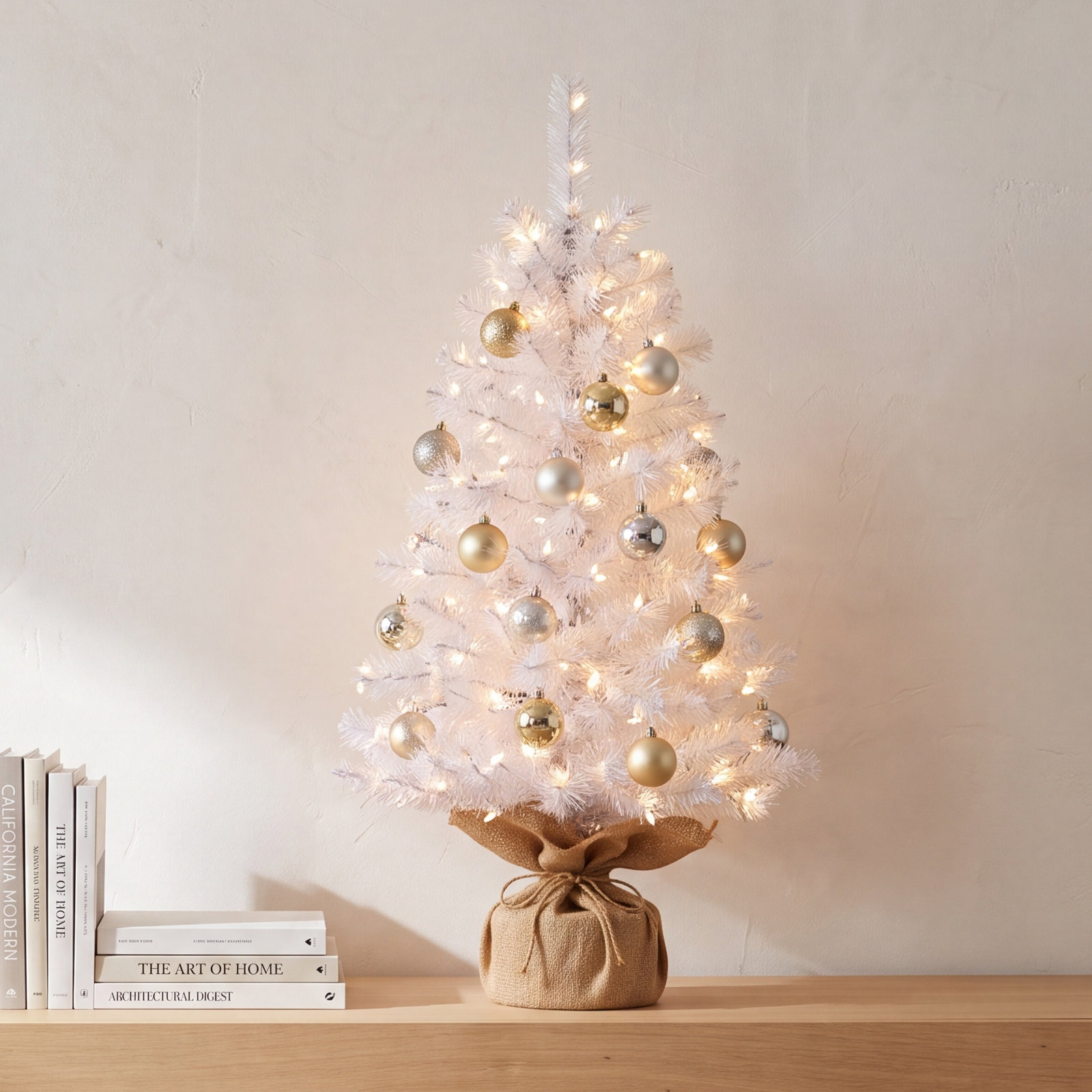 36' Lighted Artificial Fir Christmas Tree