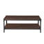 Table basse bicolore avec tablette de rangement inférieure Feickert-40490207