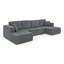 Canapé modulaire en velours côtelé 132 po-129992674